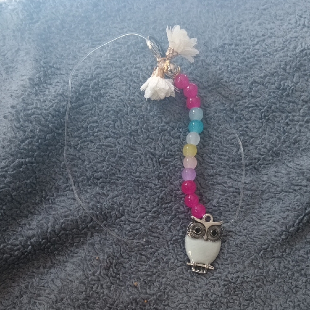 Handmade Beaded Owl Accessory, K- Personalized, Made By Me